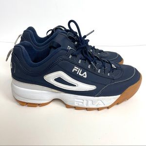 mens blue fila shoes